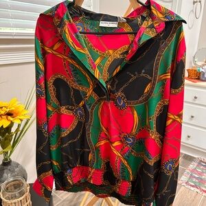 Vintage 1990’s Alfred Dunner Equestrian Blouse
